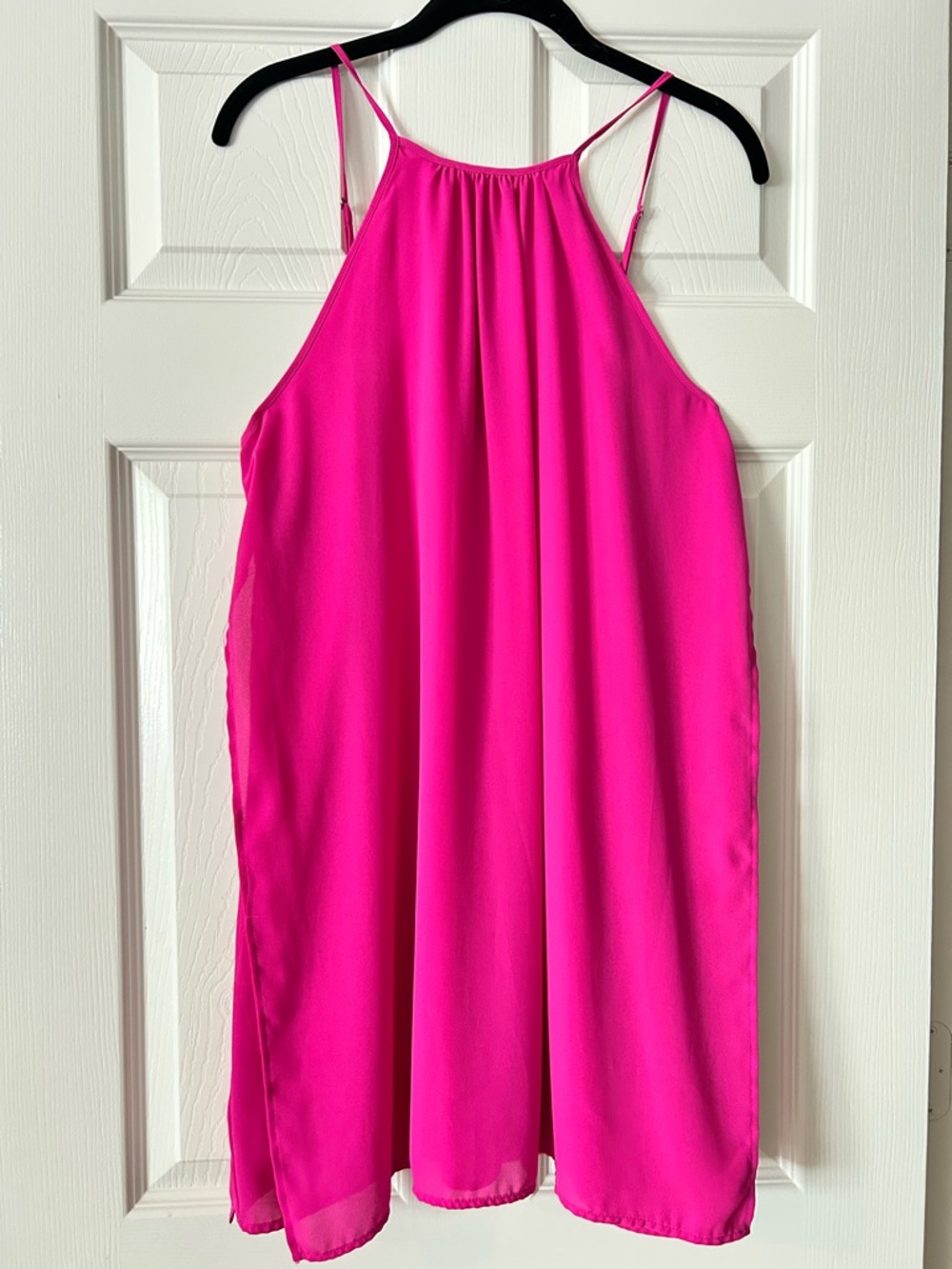 Wayf Bright Fuchsia Slip Dress